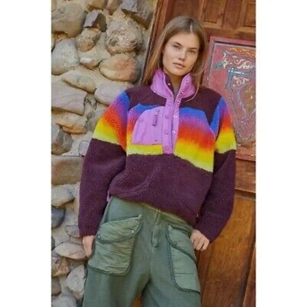 Free People Movement Hit The Slopes Printed Pullover